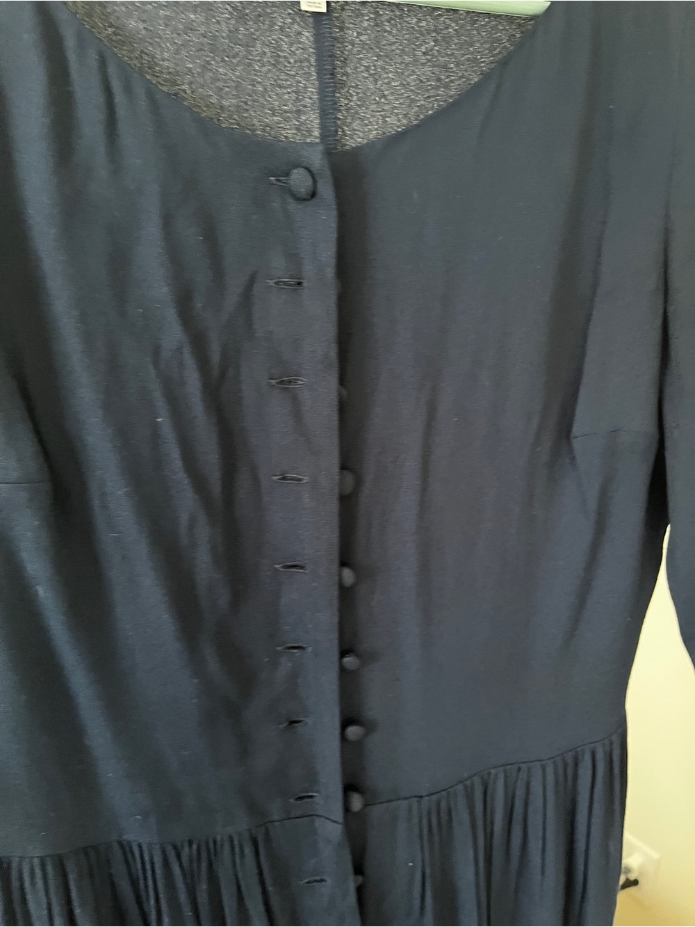Reformation Navy midi Adair dress - Picture 3 of 6